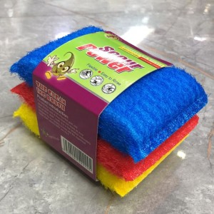 ليف جلي scour power ثلاثة قطع ملونه